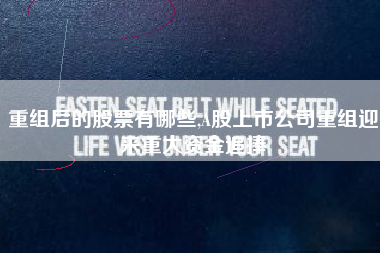 重组后的股票有哪些,A股上市公司重组迎来重大资金追捧