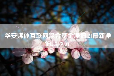 华安媒体互联网混合基金净值,21最新净值2.3630元