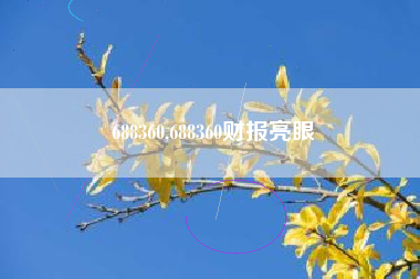 688360,688360财报亮眼