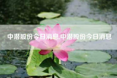 中潜股份今日消息,中潜股份今日消息