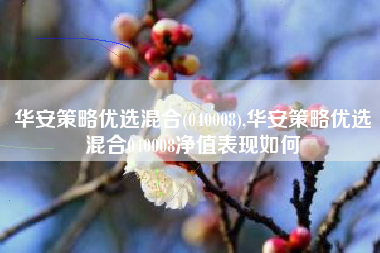 华安策略优选混合(040008),华安策略优选混合040008净值表现如何