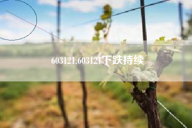 603121,603121下跌持续