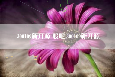 300109新开源 股吧,300109新开源