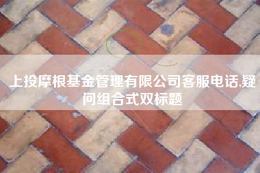 上投摩根基金管理有限公司客服电话,疑问组合式双标题