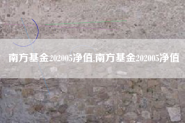 南方基金202005净值,南方基金202005净值