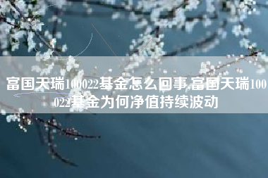 富国天瑞100022基金怎么回事,富国天瑞100022基金为何净值持续波动