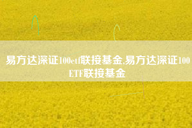易方达深证100etf联接基金,易方达深证100ETF联接基金