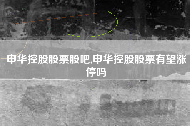 申华控股股票股吧,申华控股股票有望涨停吗