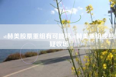 st赫美股票重组有可能吗,st赫美重组或悬疑收场