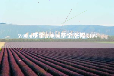 590006基金,590006基金涨幅3.10%