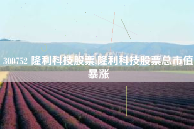 300752 隆利科技股票,隆利科技股票总市值暴涨