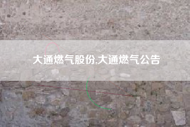 大通燃气股份,大通燃气公告