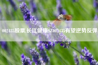 002435股票,长江健康SZ002435有望逆势反弹