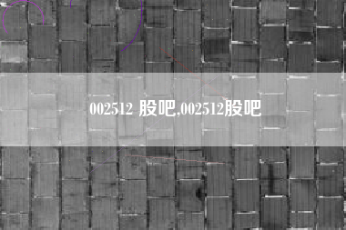 002512 股吧,002512股吧