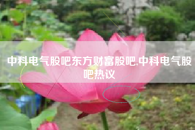 中科电气股吧东方财富股吧,中科电气股吧热议