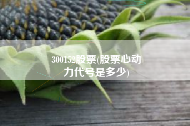 300152股票(股票心动
力代号是多少) 300152股票(股票心动
力代号是多少)