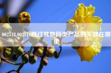 002518,002518胜过其他同类产品的关键在哪里