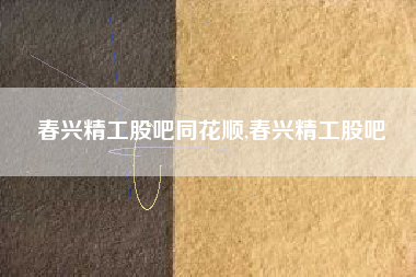 春兴精工股吧同花顺,春兴精工股吧