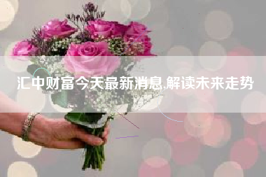 汇中财富今天最新消息,解读未来走势