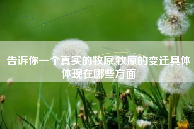 告诉你一个真实的牧原,牧原的变迁具体体现在哪些方面