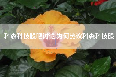 科森科技股吧讨论,为何热议科森科技股