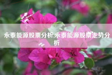 永泰能源股票分析,永泰能源股票走势分析