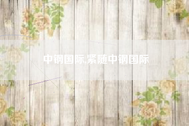 中钢国际,紧随中钢国际