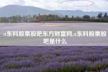 st东科股票股吧东方财富网,st东科股票股吧是什么