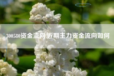 300580资金流向,近期主力资金流向如何