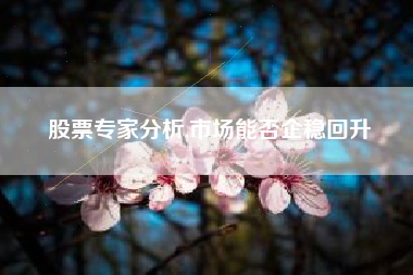 股票专家分析,市场能否企稳回升