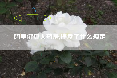 阿里健康大药房,违反了什么规定
