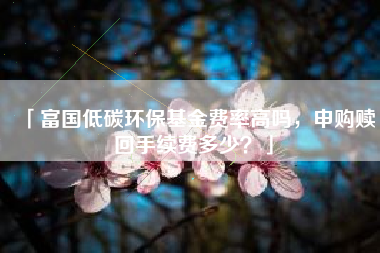 「富国低碳环保基金费率高吗，申购赎回手续费多少？」