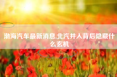 渤海汽车最新消息,北汽并入背后隐藏什么玄机