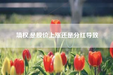 填权,是股价上涨还是分红导致