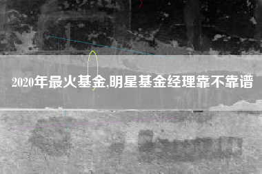 2020年最火基金,明星基金经理靠不靠谱