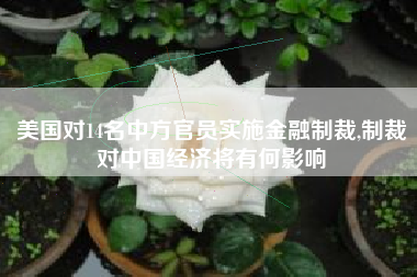 美国对14名中方官员实施金融制裁,制裁对中国经济将有何影响