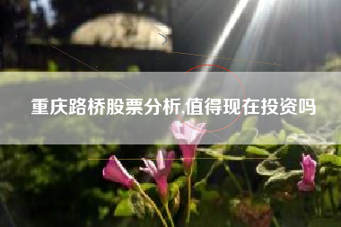 重庆路桥股票分析,值得现在投资吗