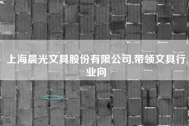 上海晨光文具股份有限公司,带领文具行业向
