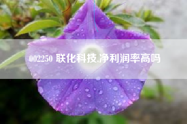 002250 联化科技,净利润率高吗