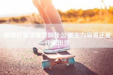 股票巨量滞涨说明什么,是主力吸筹还是庄家出货
