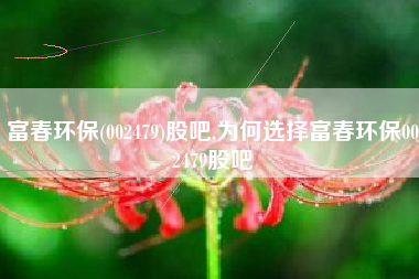 富春环保(002479)股吧,为何选择富春环保002479股吧