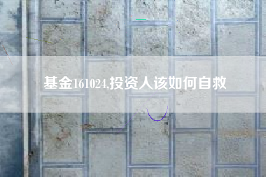 基金161024,投资人该如何自救