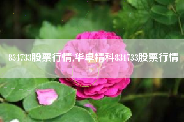 834733股票行情,华卓精科834733股票行情