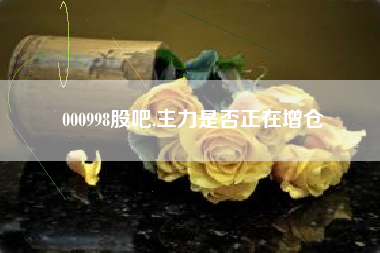 000998股吧,主力是否正在增仓