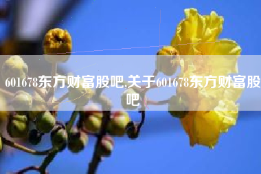 601678东方财富股吧,关于601678东方财富股吧