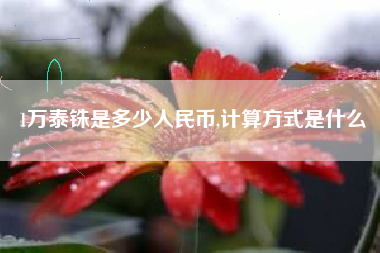 1万泰铢是多少人民币,计算方式是什么