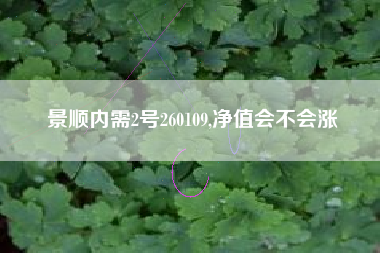 景顺内需2号260109,净值会不会涨