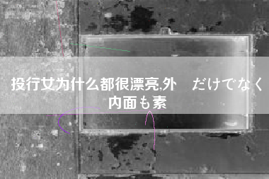 投行女为什么都很漂亮,外見だけでなく内面も素敵