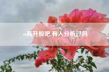 st高升股吧,有人分析过吗