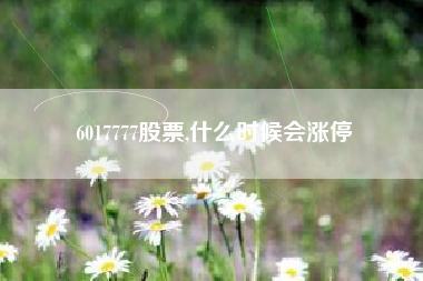 6017777股票,什么时候会涨停